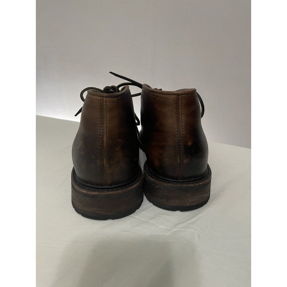 Frye Men's Size 10 Brown Leather James Lace Up Chukka Boot Shearling Lined - Picture 4 of 9